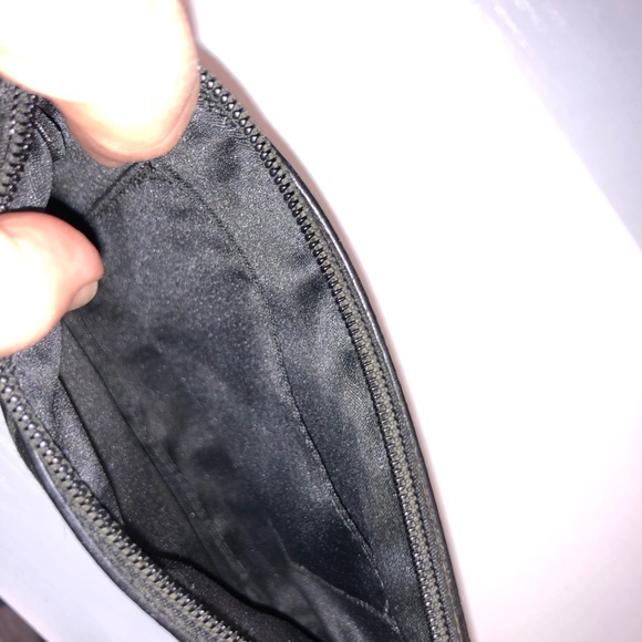 COACH Black Genuine Leather Signature Medium Wristlet - Picture 7 of 7